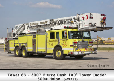 Chicago FD Tower 63 at O'Hare Airport