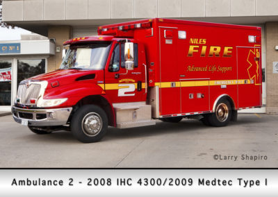 Niles Fire Department Ambulance 2R