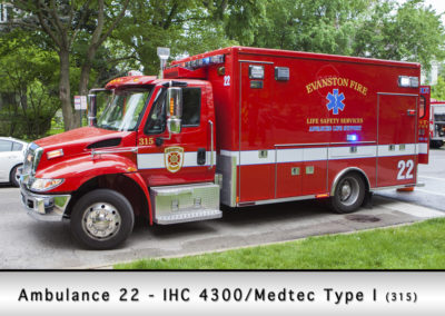 Evanston Fire Department Ambulance 22