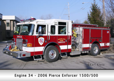 Highland Park Fire Department Engine 34