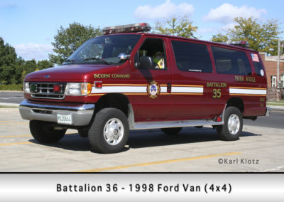 Park Ridge Fire Department Rescue 36 - 1998 Ford Van
