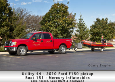 Knollwood FD Utility 44 2010 Ford F150 and Boat 151 - Mercury Inflateables