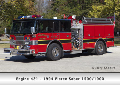 Lake Forest FD Engine 421 - 1994 Pierce Saber 1500-1000