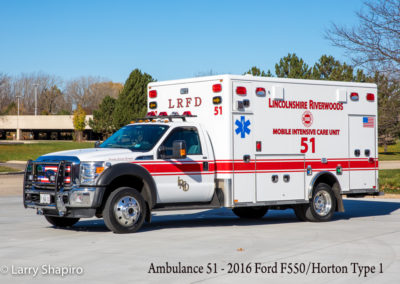 Lincolnshire-Riverwoods FPD Ambulance 51 - 2015 Ford F550/2016 Horton Type I