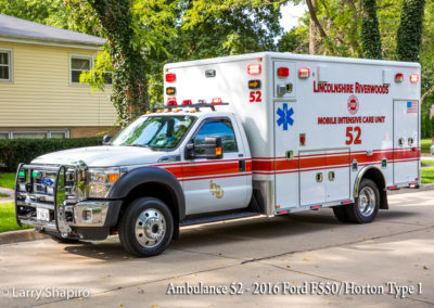Lincolnshire-Riverwoods FPD Ambulance 52- 2015 Ford F550/2016 Horton Type I