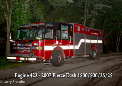 Lake Forest Fire Department Engine 422 - 2007 Pierce Dash 1500-500-25-25