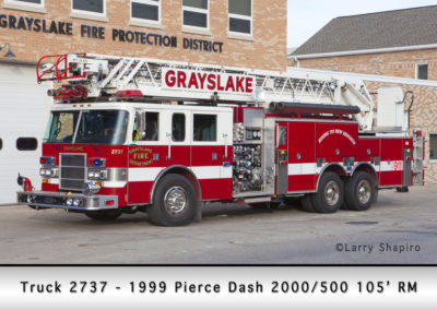 Grayslake FD Truck 2737 - 1999 - Pierce Dash 2000/500 105' RM