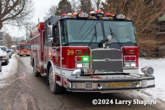 Northfield fire engine on scene. Larry Shapiro photo