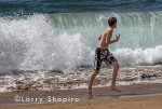 crashing waves on the beach