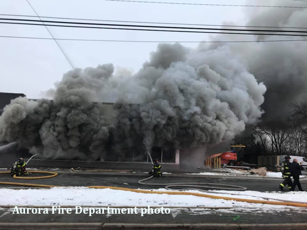 Commercial fire in Aurora, 1-17-19 « chicagoareafire.com