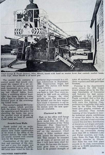 #chicagoareafire.com; #NilesFD; #history; #TBT; #vintage; Firetruck; #Snorkel; 