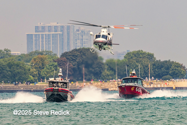 #chicagoareafire.com; #boat; #helicopter; #ChicagoFD; #SteveRedick;