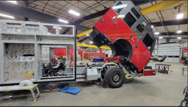 #chicagoareafire.com; #rosenbaueramerica; #FireTruck; #Commander; #beingbuilt; #DavisFPD;