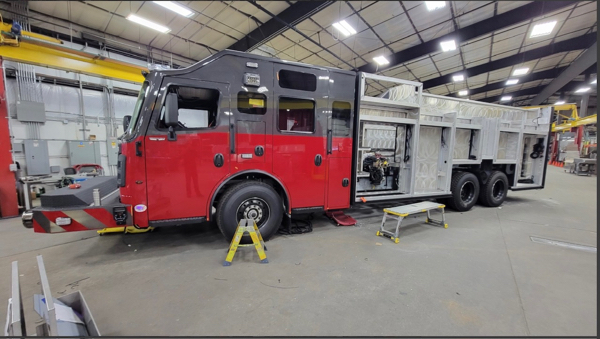 #chicagoareafire.com; #rosenbaueramerica; #FireTruck; #Commander; #beingbuilt; #DavisFPD;