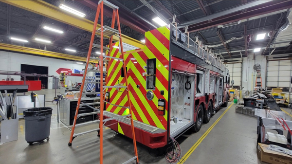 #chicagoareafire.com; #rosenbaueramerica; #FireTruck; #Commander; #beingbuilt; #DavisFPD;