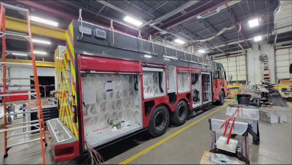 #chicagoareafire.com; #rosenbaueramerica; #FireTruck; #Commander; #beingbuilt; #DavisFPD;