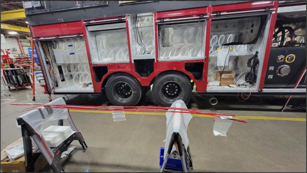 #chicagoareafire.com; #rosenbaueramerica; #FireTruck; #Commander; #beingbuilt; #DavisFPD;