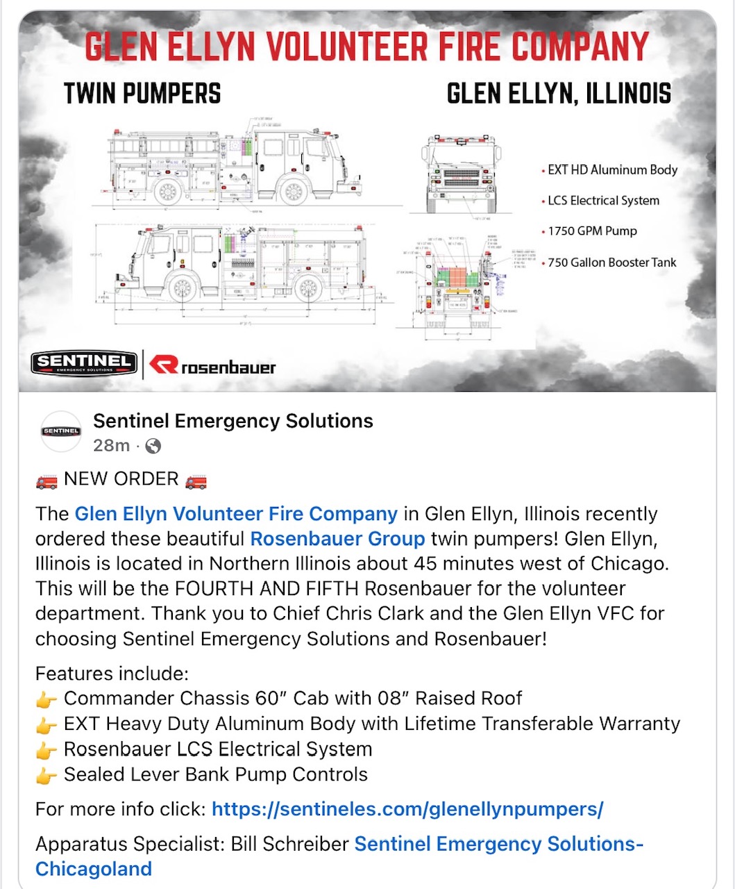 #chicagoareafire.com; #rosenbaueramerica; #GlenEllynVFD; #drawing; #FireTruck; 