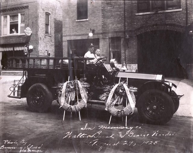 #chicagoareafire.com; #LaGrangeFD; #LODD; #history; #WalterBusch; #GeorgeWendell;