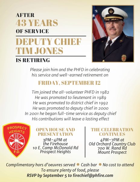 #chicagoareafire.com; #ProspectHeightsFD; #TimJones; #retirement;