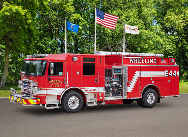 #chicagoareafire.com; Firetruck; #WheelingFD; #Pirece; #Enforcer;
