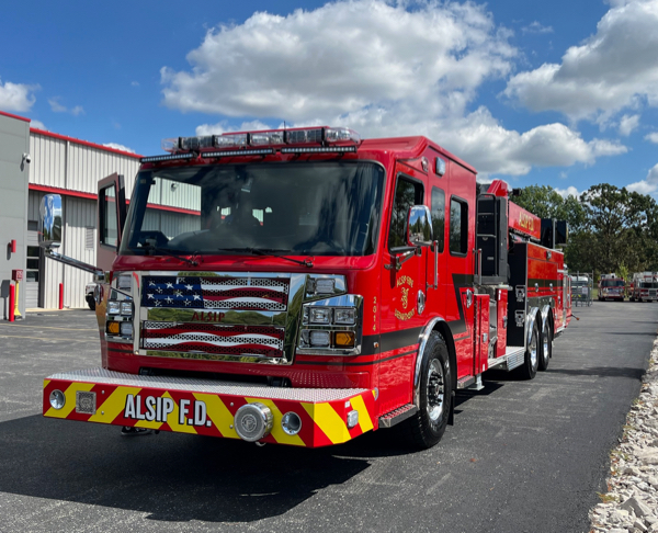 #chicagoareafire.com; #rosenbaueramerica; #Commander; #FireTruck; #AlsipFD; #Cobra; #mid-mount; #platform; 
