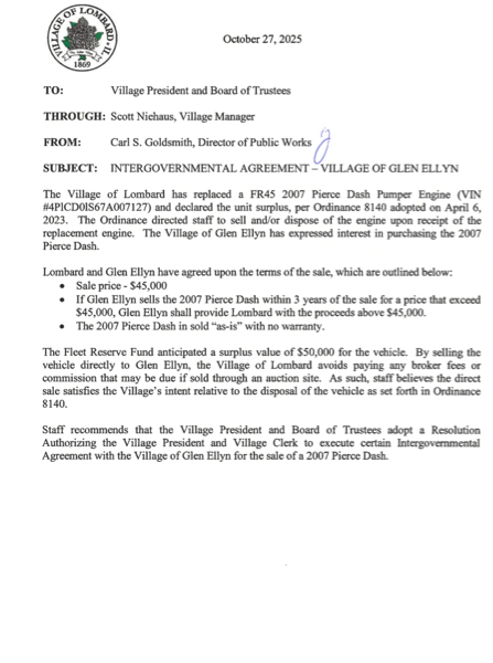 #chicagoareafire.com; #GlenEllynVFC; #LombardFD; #used; #FireTruck; 