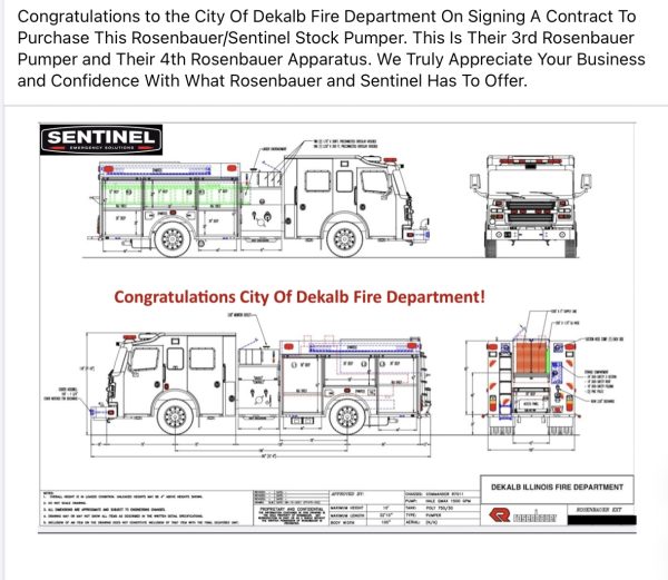 #chicagoareafire.com; #rosenbaueramerica; #DekalbFD; #drawing; #Rosenbauer; #Commander; #pumper;