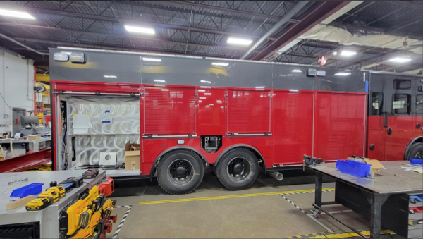 #chicagoareafire.com; #rosenbaueramerica; #FireTruck; #beingbuilt; #DavisFPD; #commander;