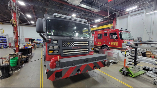 #chicagoareafire.com; #rosenbaueramerica; #FireTruck; #beingbuilt; #DavisFPD; #commander;