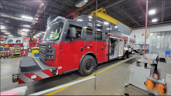 #chicagoareafire.com; #rosenbaueramerica; #FireTruck; #beingbuilt; #DavisFPD; #commander;