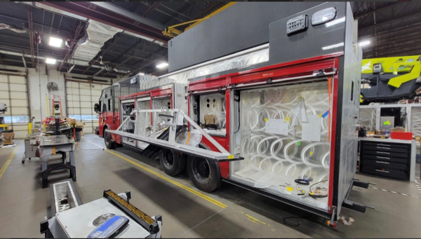 #chicagoareafire.com; #rosenbaueramerica; #FireTruck; #beingbuilt; #DavisFPD; #commander;