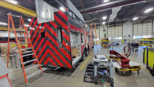 #chicagoareafire.com; #rosenbaueramerica; #FireTruck; #beingbuilt; #DavisFPD; #commander;