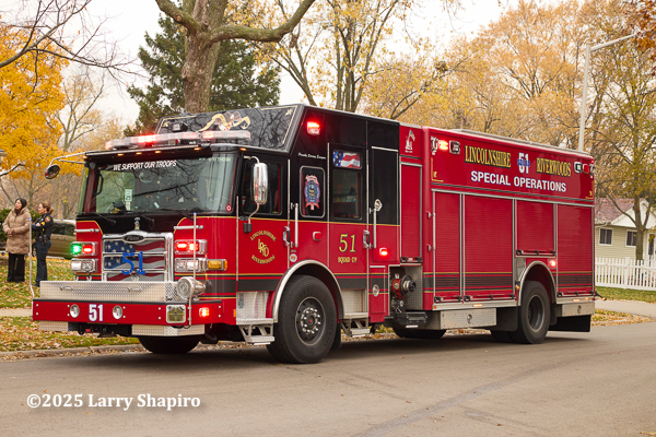 #chicagoareafire.com; #larryshapiro; #larryshapiro.tumblr.com; #larryshapiroblog.com; #shapirophotography.net; #firescene; #WheelinbgFD; #housefire; #FireTruck; #Pierce; #Enforcer; #Squad; #Lincolnshire-RiverwoodsFPD;