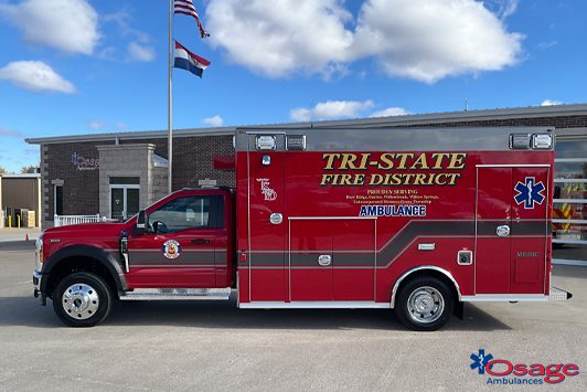 #chicagoareafire.com; #ambulance; #remount; #Ford; #F550; #Type1; #OsageAmbulance; #Tri-StateFPD; 