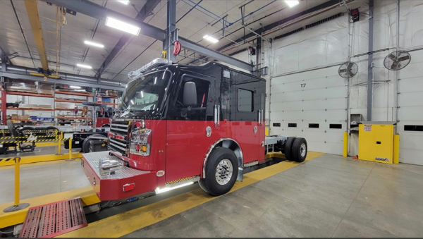 #chicagoareafire.com; #rosenbaueramerica; #FireTruck; #beingbuilt; #DekalbFD; #commander;