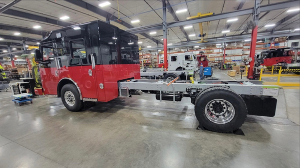 #chicagoareafire.com; #rosenbaueramerica; #FireTruck; #beingbuilt; #DekalbFD; #commander;