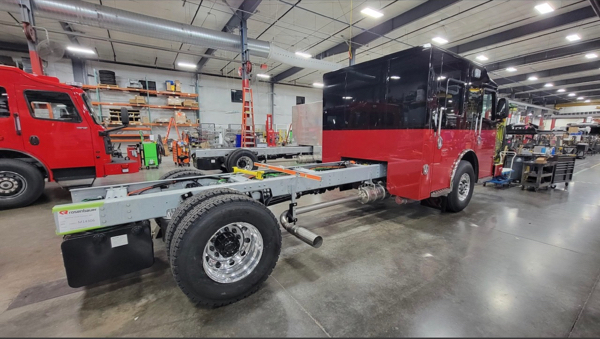 #chicagoareafire.com; #rosenbaueramerica; #FireTruck; #beingbuilt; #DekalbFD; #commander;