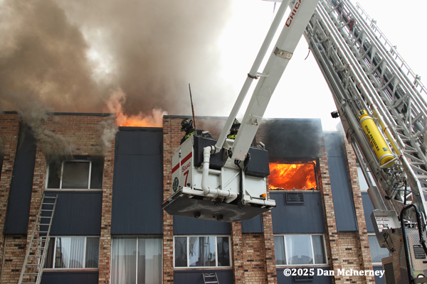 #chicagoareafire.com; #ChicagoFD; #2-11Alarmfire; #firescene; #DanMcInerney; #FireTruck; #rosenbaueramerica