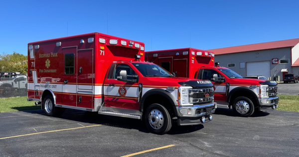 #chicagoareafire.com; #ambulance; #Ford; #WheeledCoach; #BedfordParkFD;