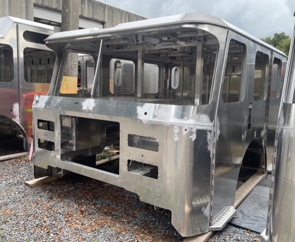 #chicagoareafire.com; #FireTruck; #beingbuilt; #EONE; #platformaerial; #Cyclone; #95RMP; #MelroseParkFD;