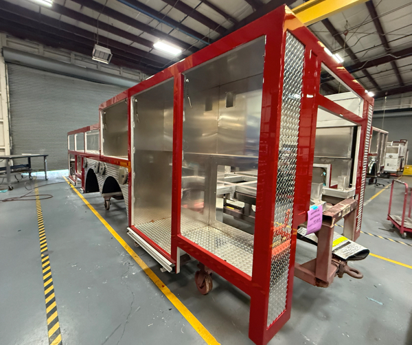 #chicagoareafire.com; #FireTruck; #beingbuilt; #EONE; #platformaerial; #Cyclone; #95RMP; #MelroseParkFD;