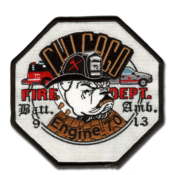 Chicago FD Engine 70 Ambulance 13 & Battalion 9 patch