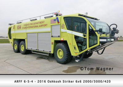 Chicago FD ARFF 6-5-4 at O'Hare Airport