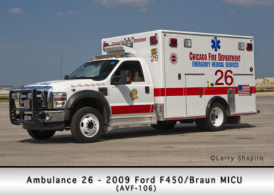 Chicago FD Ambulance 26 at O'Hare Airport