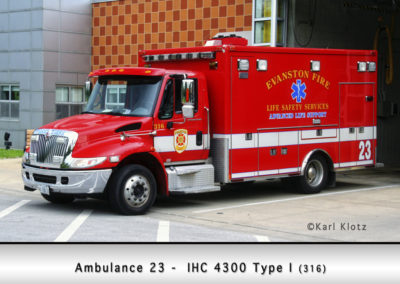 Evanston Fire Department Ambulance 23