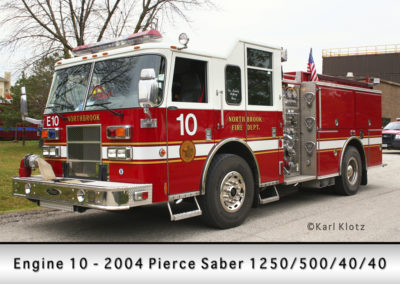 Northbrook Fire Department Engine 10R