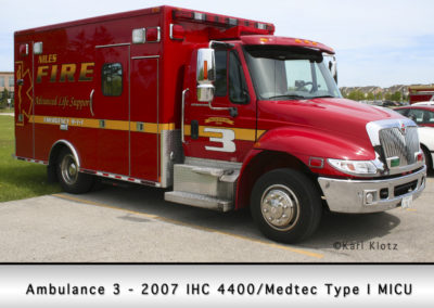 Niles Fire Department Ambulance 3R