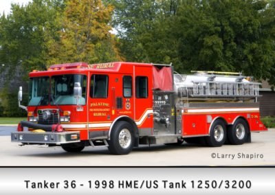 Palatine Rural Fire Protection District Tanker 36