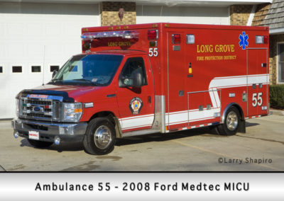 Long Grove FPD Ambulance 55R - 2008 Ford Medtec Type III